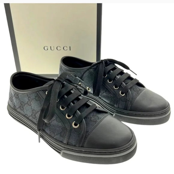 Gucci | Shoes | Authentic 95 Gucci Black Low Top Us | Poshmark display picture 2
